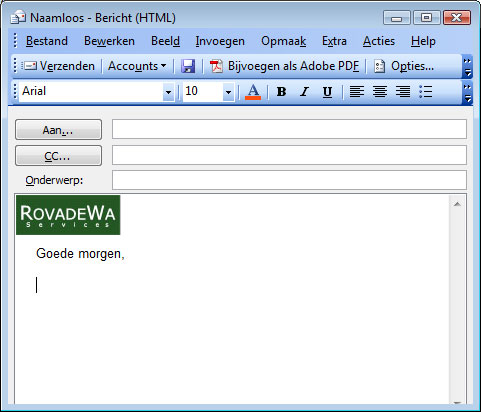 Outlook - Nieuw bericht